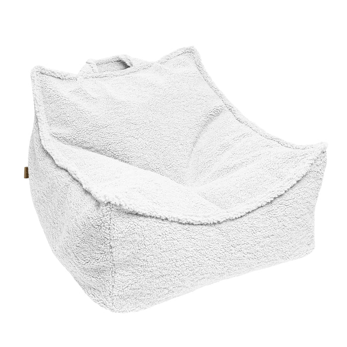 MeowBaby® Sedací vak Sako Bag Bearly – Bílá