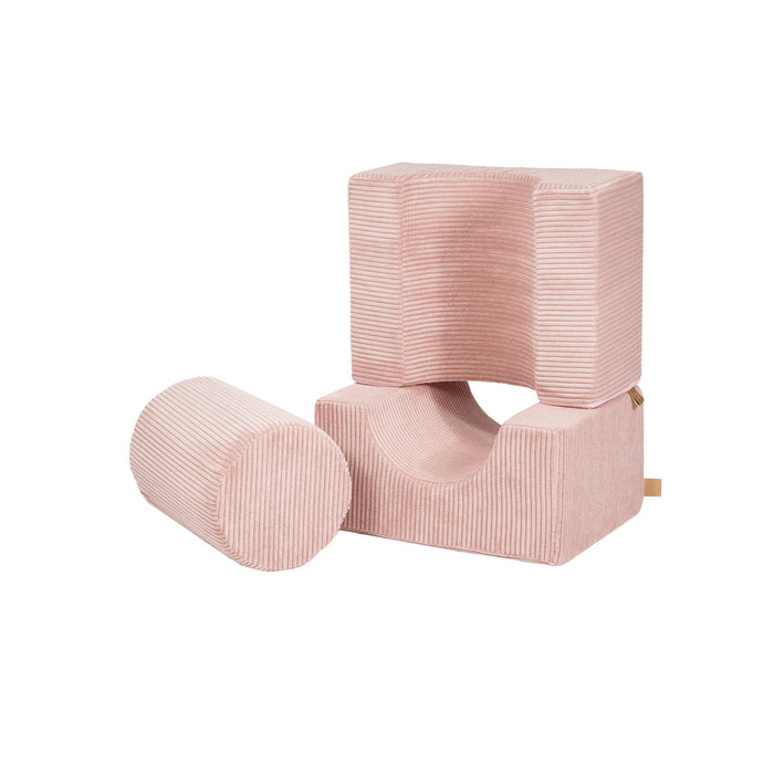MeowBaby® Pěnová sada tvarů Aesthetic 3 díly – Pudrově růžová