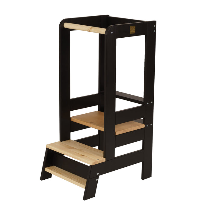 MeowBaby® Učicí věž Kitchen Helper – Černá