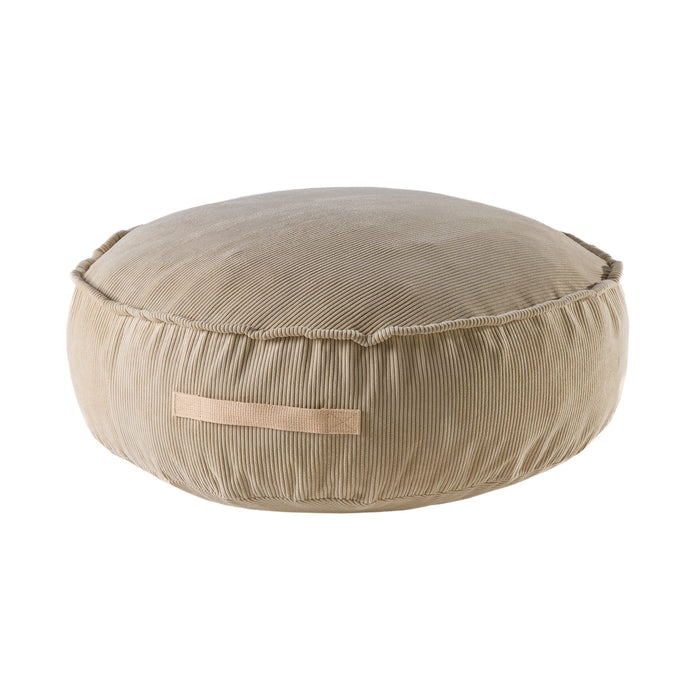 MeowBaby® Dětský puf kulatý Slimcord – Písková