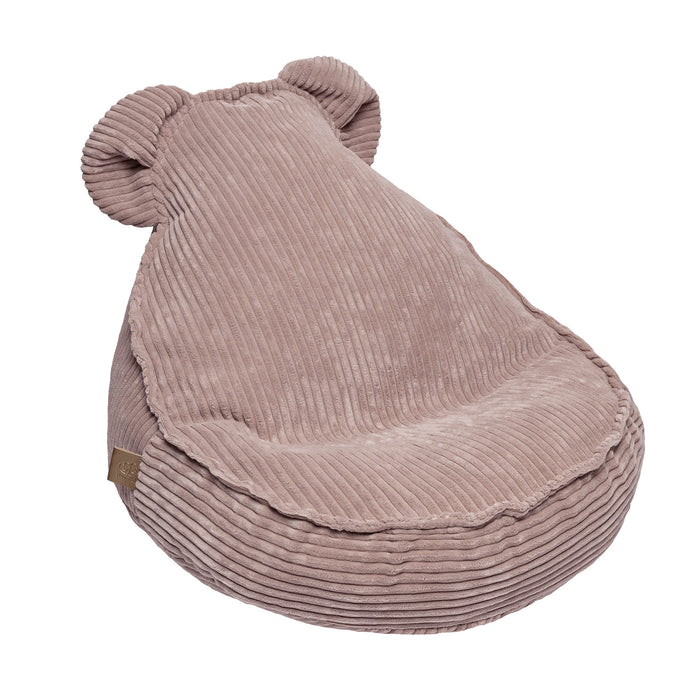MeowBaby® Sedací vak Sako Bag Teddy Aesthetic – Pudrově růžová