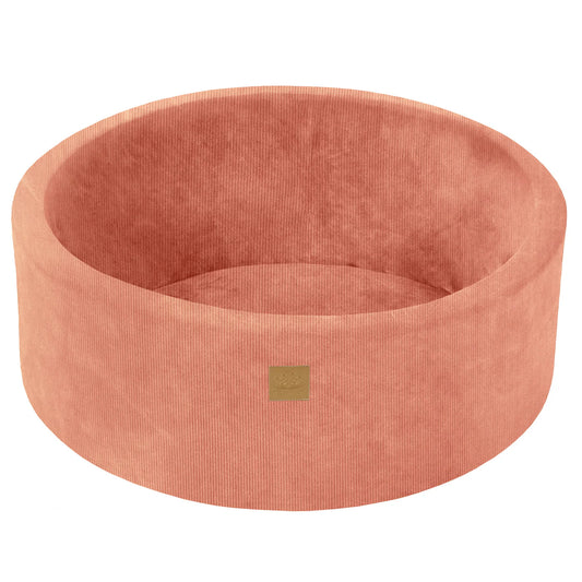 Meowbaby® Suchý Bazének s 200 bílými/pískovými míčky - 90x30cm - Meruňkový samet