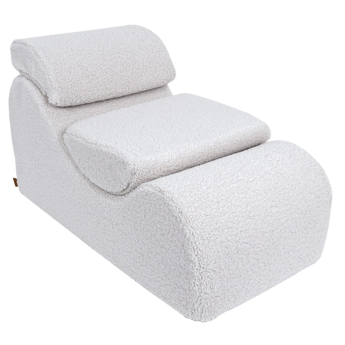 MeowBaby® Dětské lehátko Wave Bearly – Bílá