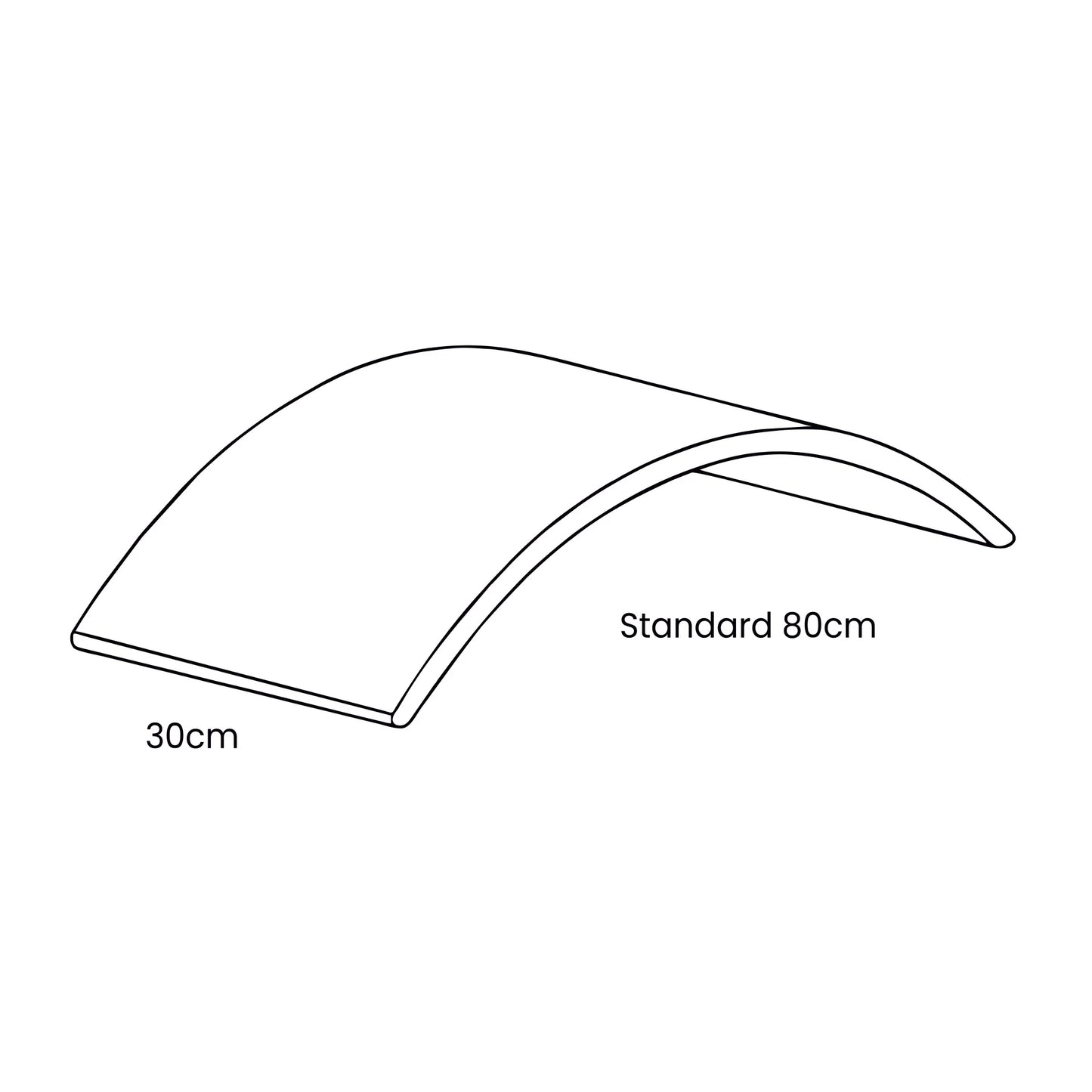 MeowBaby® Balanční deska pro děti - 80x30 cm