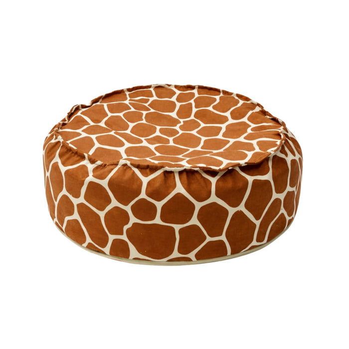 Dětský sedací puf kulatý bees&blooms, průměr 65 cm – Žirafa