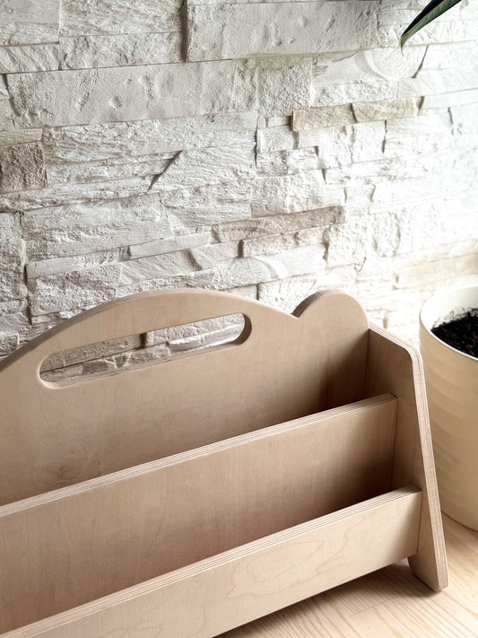 Montessori Double Sided Wooden Book Display For Kids