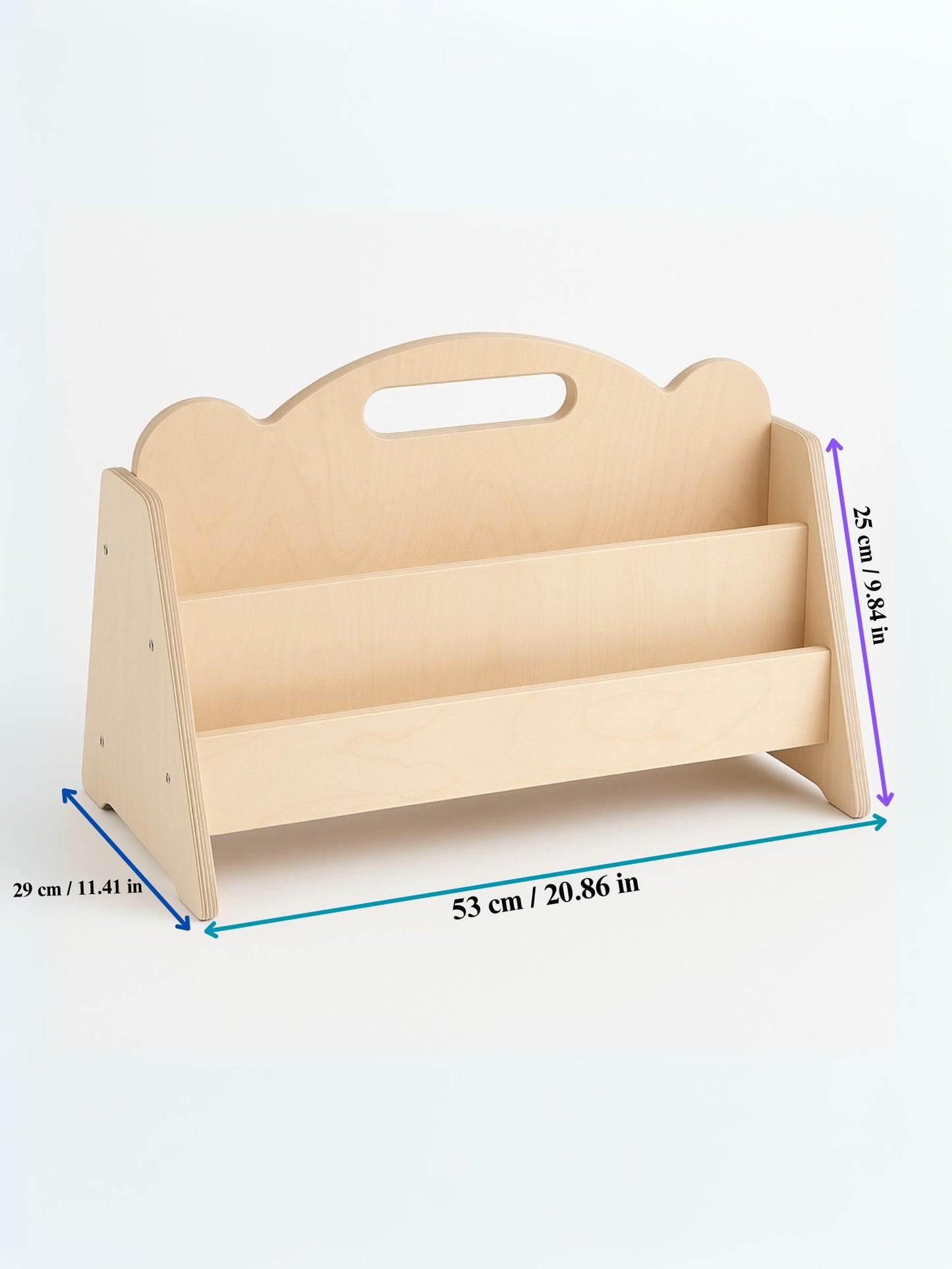 Montessori Double Sided Wooden Book Display For Kids