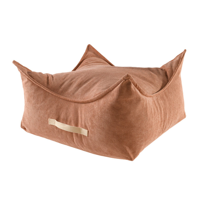MeowBaby® Dětský taburet čtvercový Slimcord – Cihlová