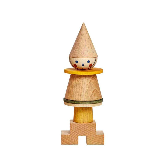 Skládací figurka LALA Wooden Story – Žlutá