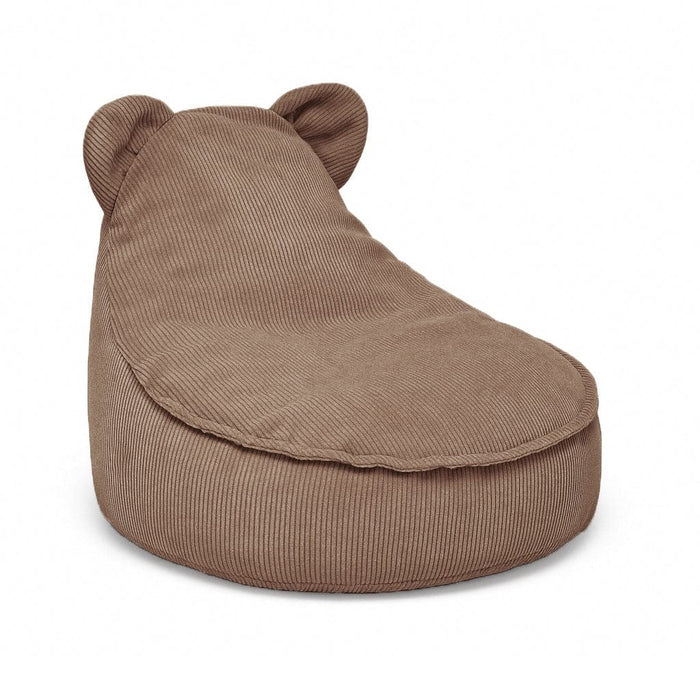 MeowBaby® Sedací vak Sako Bag Teddy Slimcord – Hnědá