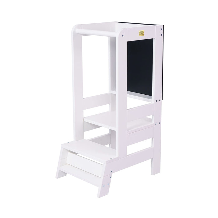 MeowBaby® Učicí věž Kitchen Helper s tabulí – Bílá