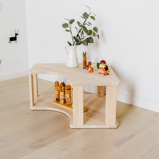 Modular Montessori Shelf Corner - 2 Shelves