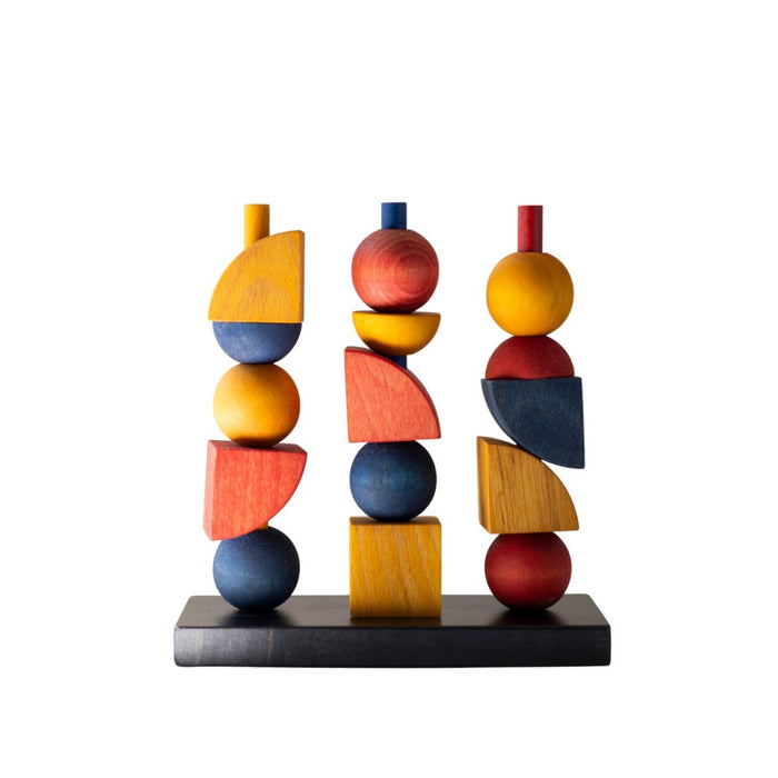 Geometrická skládačka na kolíku Wooden Story – Modern Y