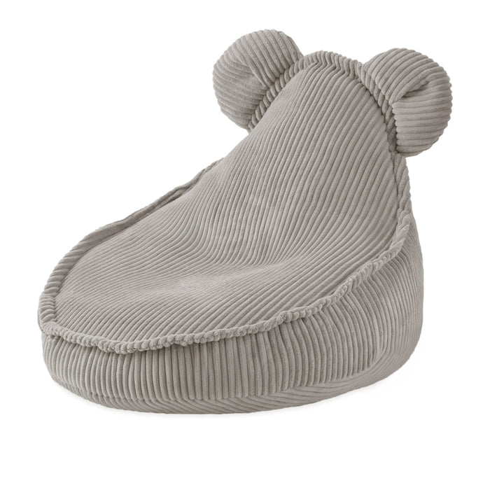 Dětské křesílko medvídek Plush Nest Huggy Bear, manšestr – Béžová