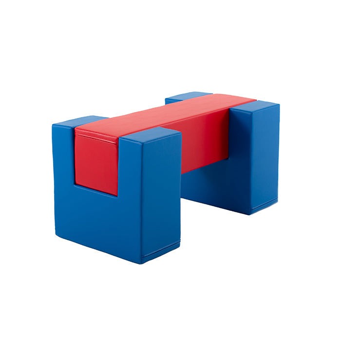 IGLU Soft Play® Pěnový balanční most Balance Bridge – Modro-červená