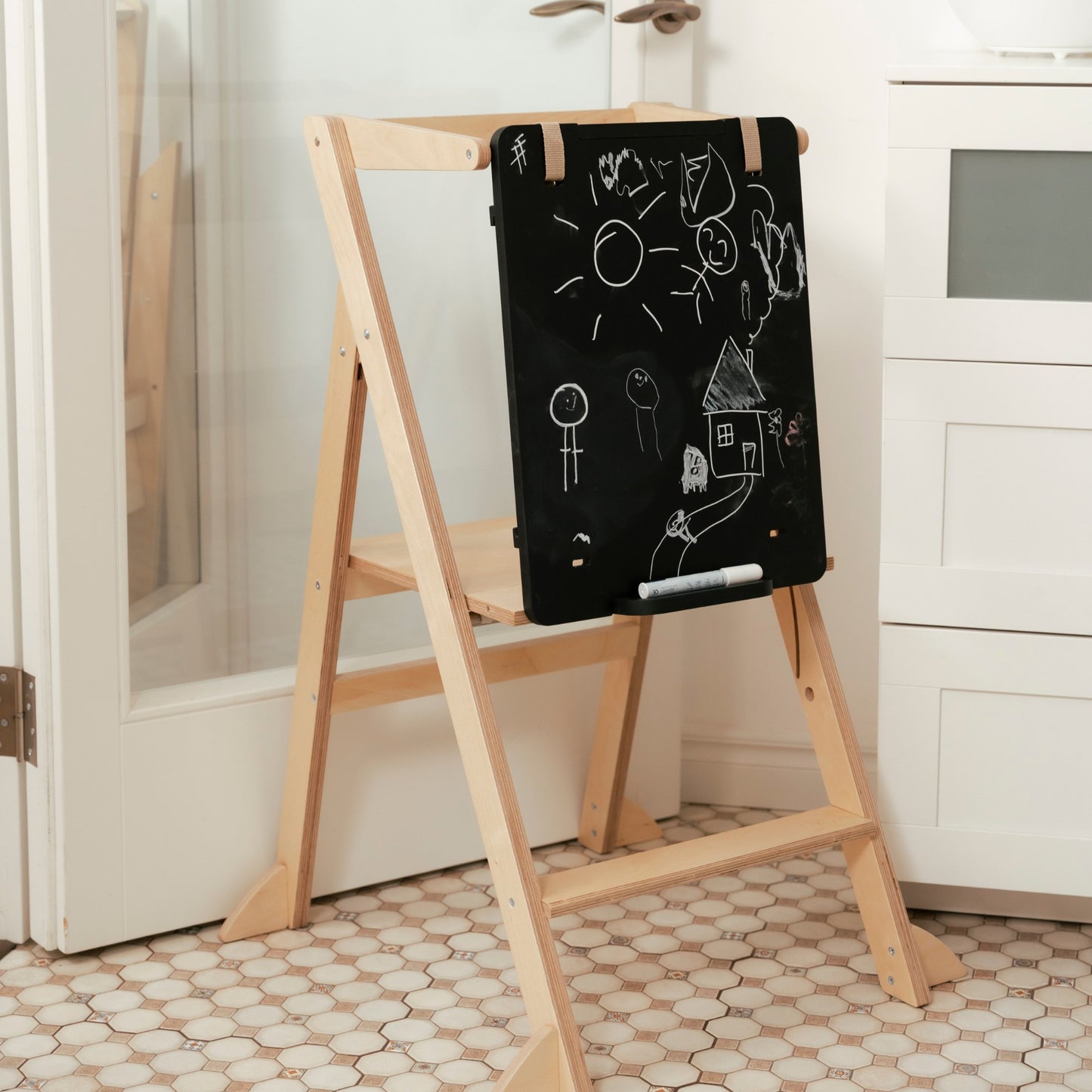 STEP'n'FOLD Foldable Helper Tower - White