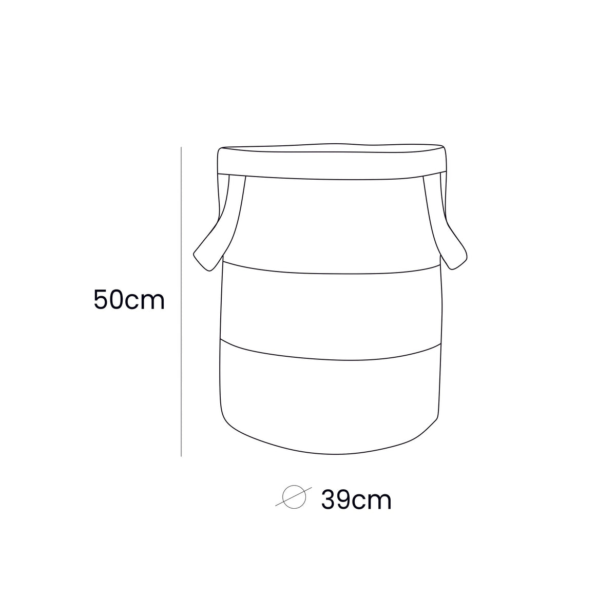 Toy Storage Basket for Kids – Grey