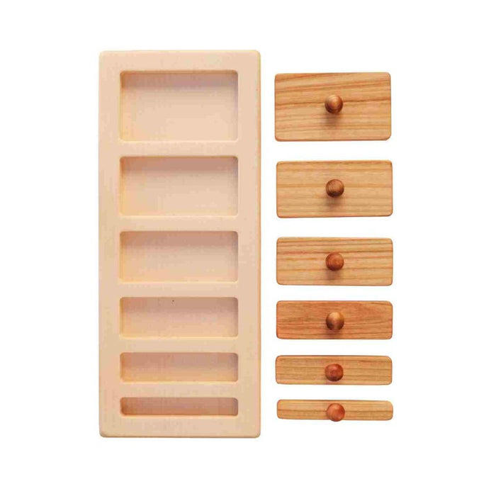 Vkládačka s úchyty Wooden Story – široké a úzké