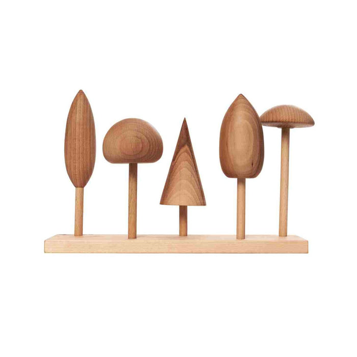 Dřevěná skládačka stromy Wooden Story – koruny a kmeny