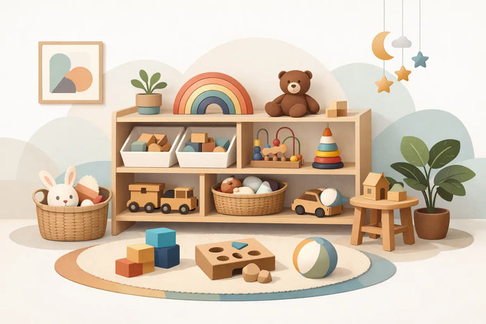 Průvodce výběrem montessori regálu na hračky