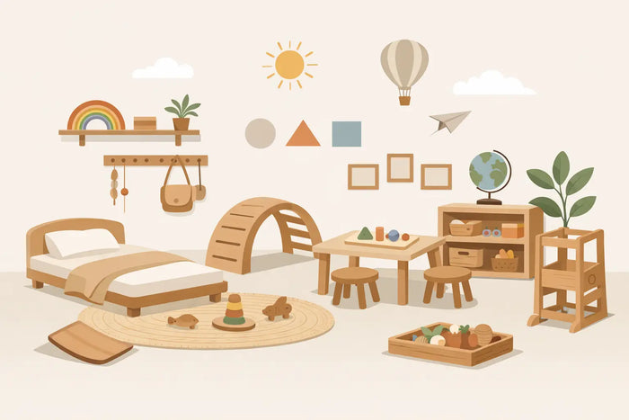 Montessori doplňky pokoj: co má smysl