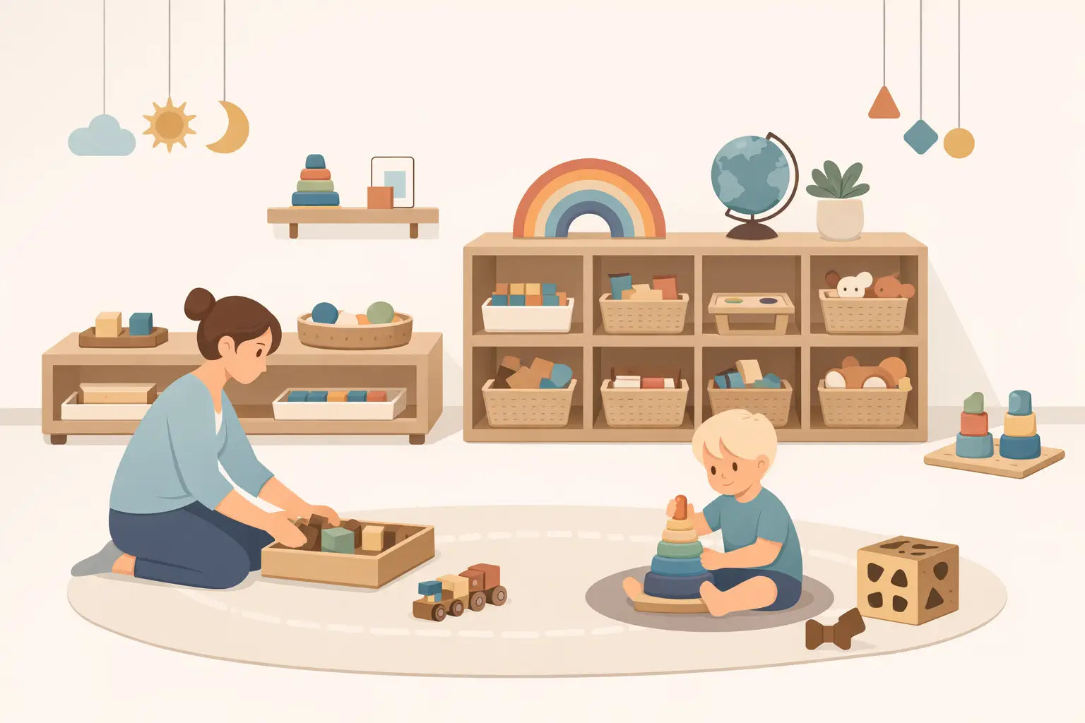 Jak uspořádat hračky podle Montessori principů