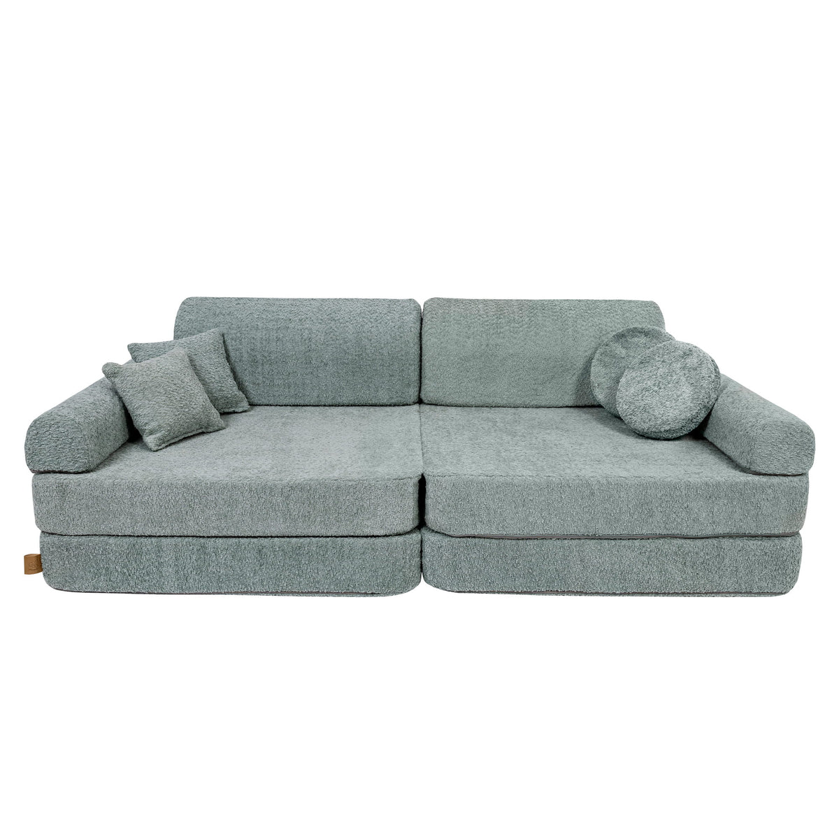 Large Modular Sofa for Kids - Premium Boucle, Fresh Mint