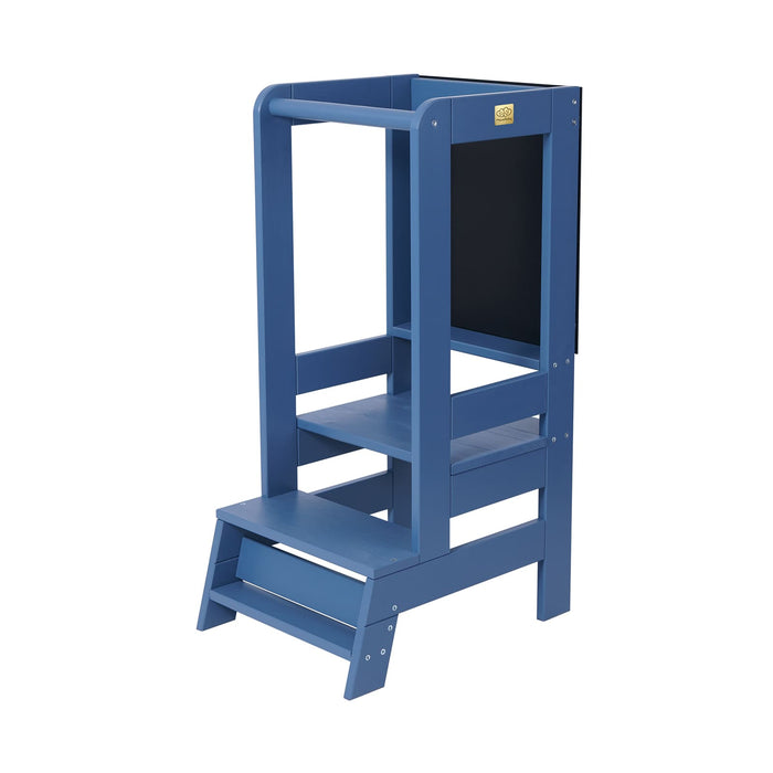 MeowBaby® Učicí věž Kitchen Helper s tabulí – Modrá