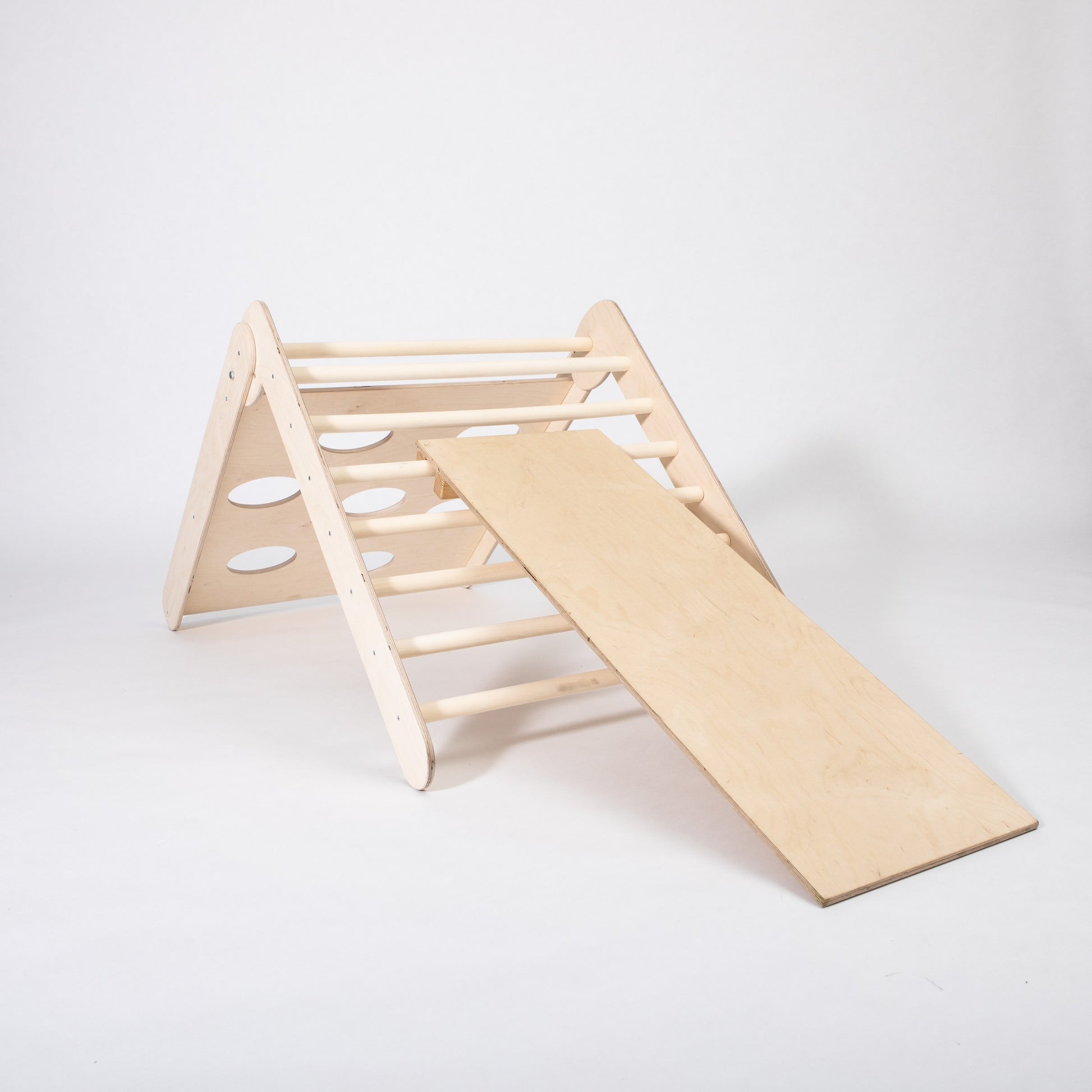 2-in-1 Montessori Climbing Triangle With Ramp