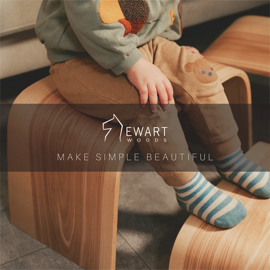 Ewart Woods dřevěné schůdky k umyvadlu 2v1, stupínky 12 a 20 cm