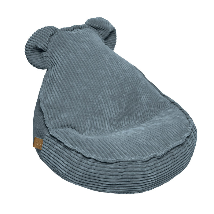 MeowBaby® Sedací vak Sako Bag Teddy Aesthetic – Tyrkysová