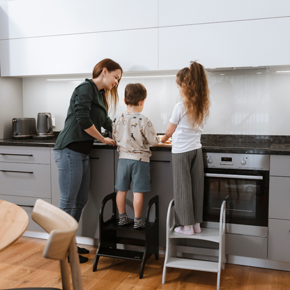 MIIMO® Montessori stolička – nastavitelný schůdek pro děti i dospělé - Šedá
