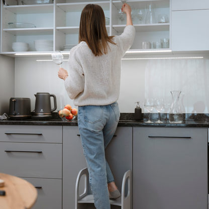 MIIMO® Montessori stolička – nastavitelný schůdek pro děti i dospělé - Šedá