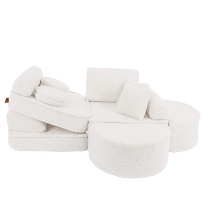 MeowBaby® Střední Modulární Pohovka pro Děti - Bearly Cream Plus