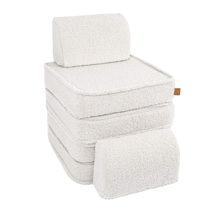 MeowBaby® Malá Modulární Pohovka pro Děti - Bearly Cream