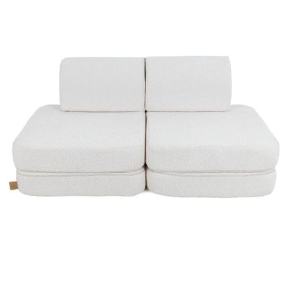MeowBaby® Malá Modulární Pohovka pro Děti - White Boucle