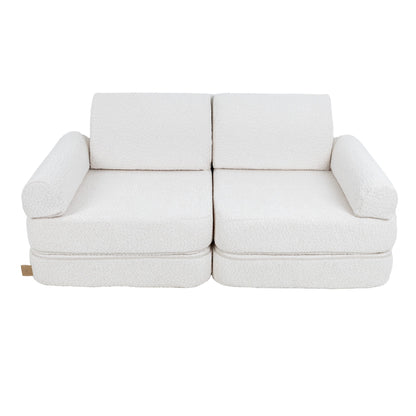 MeowBaby® Střední Modulární Pohovka pro Děti - White Boucle
