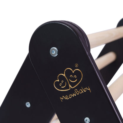 MeowBaby® Dřevěná Montessori Piklerová Prolézačka - Černá