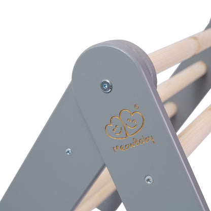 MeowBaby® Dřevěná Montessori Piklerová Prolézačka - Šedá