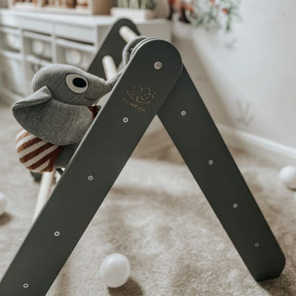 MeowBaby® Dřevěná Montessori Piklerová Prolézačka - Šedá