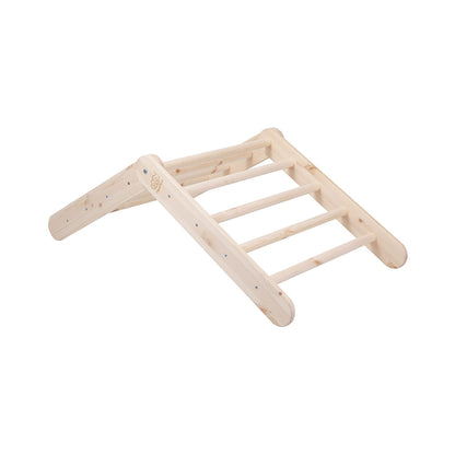 MeowBaby® Dřevěná Montessori Piklerová Prolézačka - Přírodní Dřevo