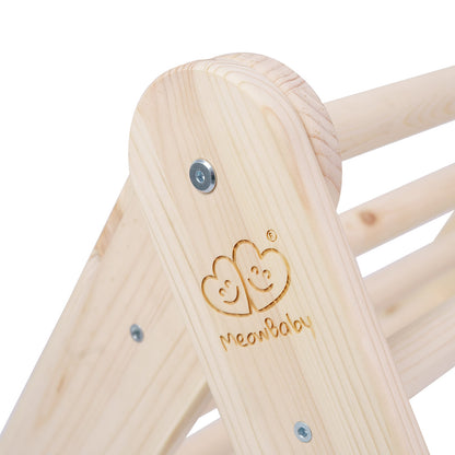 MeowBaby® Dřevěná Montessori Piklerová Prolézačka - Přírodní Dřevo