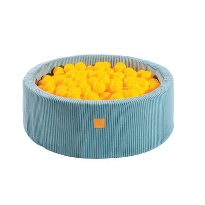 Meowbaby® Suchý Bazének s 200 žlutými míčky - 90x30cm - Aesthetic Turquoise