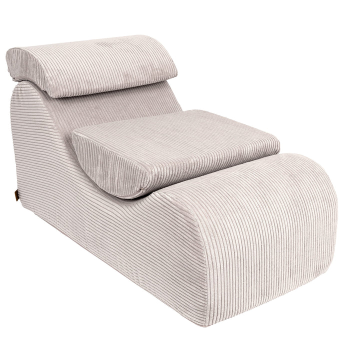 MeowBaby® Dětské lehátko Wave Aesthetic – Ecru