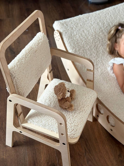 Dětská židle s nastavitelnou výškou – Adjustable Children Chair „Vanilla Lamb“