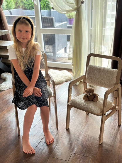 Dětská židle s nastavitelnou výškou – Adjustable Children Chair „Vanilla Lamb“