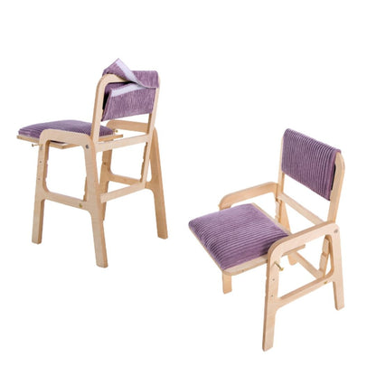 Montessori set – výškově nastavitelný stůl a židle Luula – Cannon Pink