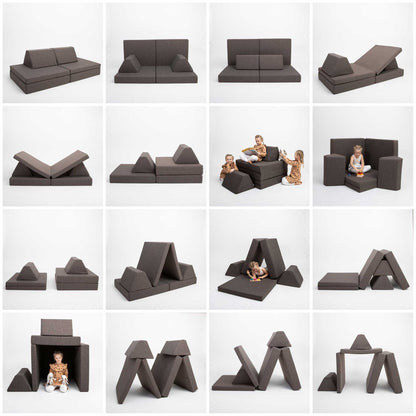 Monboxy Activity Play Sada - Tmavě Hnědá