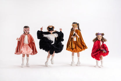 Černá kočičí maska pro děti moi mili ze sametu, kolekce Magic Stories – fotografie 12