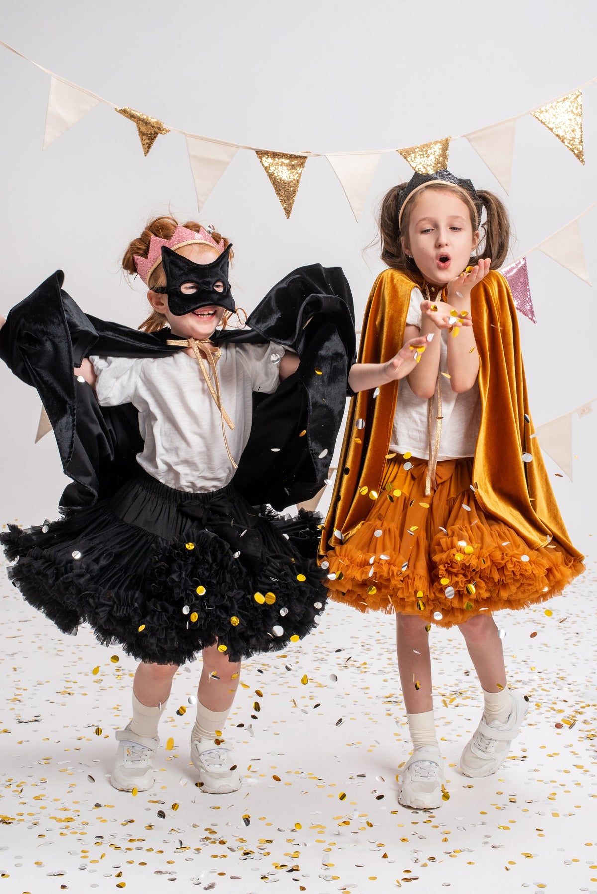 Černá kočičí maska pro děti moi mili ze sametu, kolekce Magic Stories – fotografie 8